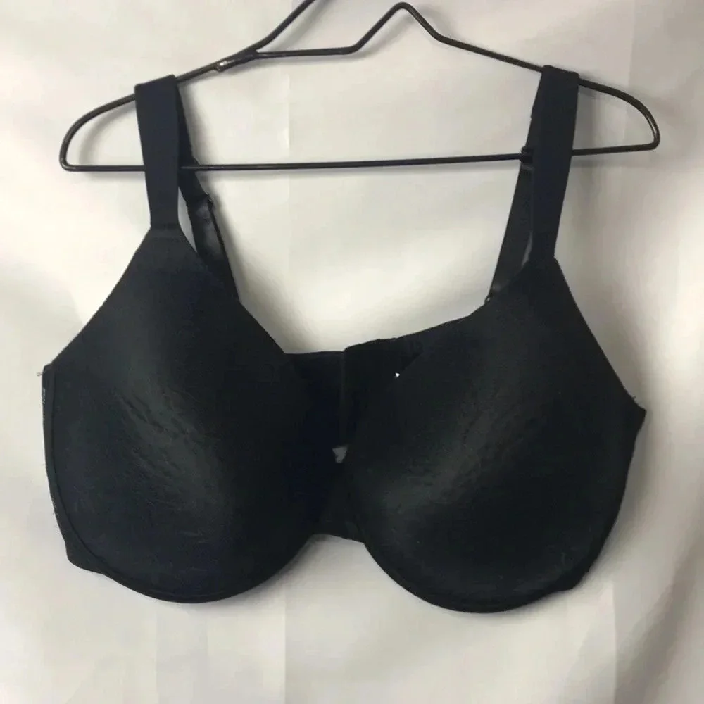 AVENUE  WOMENS SIZE 46DDD BLACK  LACE BRA GOOD CLEAN CONDITION‎